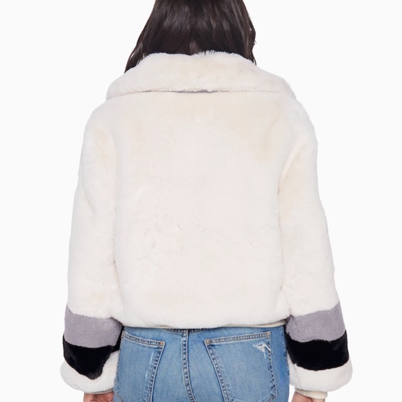 RAMY BROOK OLIVIA FAUX FUR COAT SZ M - Picture 4 of 11